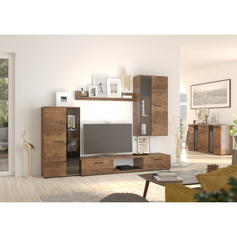 TV WALL UNIT SALSA LEFKASFlat packed for self-assembly with a clear and easy instructions. Modern design makes it suitable for any interior. Extras:REMOTE CONTROL 16 COLORS LED LIGHTS £20Anna Furniture
