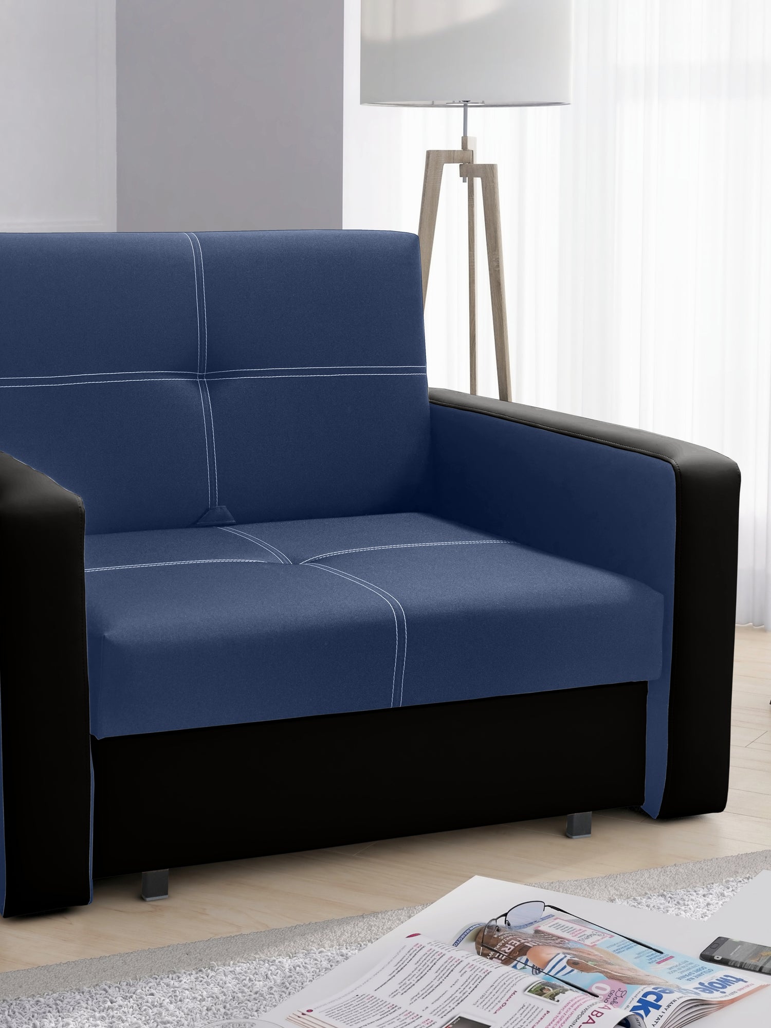 SOFA ŁÓŻKO JEDNOOSOBOWE BELLA I 108CM / PIANKA