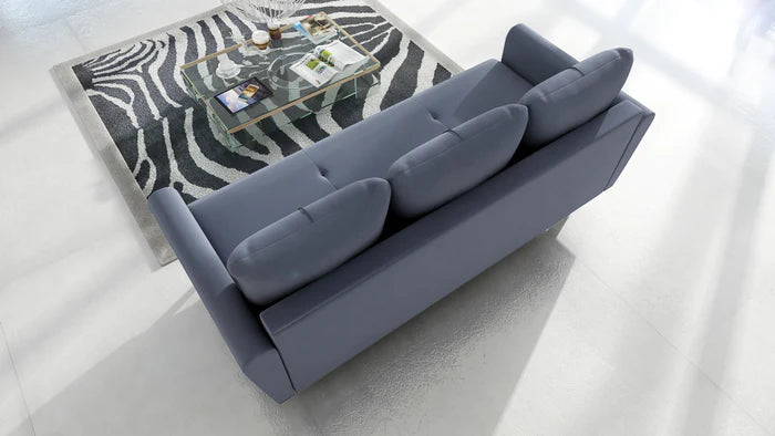 SOFA BED MONE 221CM KRONOS 19 EASY CLEAN FABRIC / BONELL SPRINGS + FOAMSofa dimensions: sleeping area 135/191 cm width 221 cm depth 96 cm height to the seat 44 cm height of the legs 13 cmSpecification: EASY CLEAN FABRIC free-standing furniture upholstered