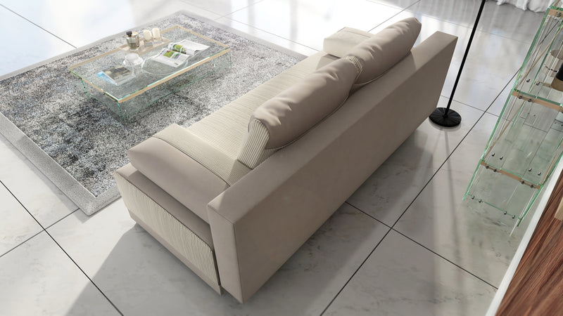 NOWY!! SOFA ROZKŁADANA CLEO 201CM BERLIN 01 SAWANA 14