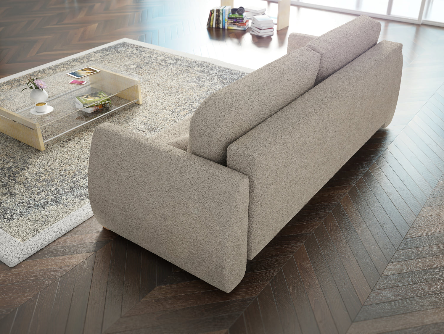 NOVINKA! ROZKLÁDACÍ POHOVKA DALIA 221CM BONELL Pružiny + PĚNA / VÝBĚR BARVY