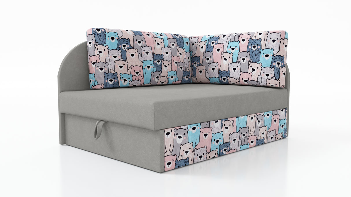 UNIVERSAL CORNER SOFA BED KUBUS CUBE Children room CHOICE OF COLORSTHIS MODEL IS UNIVERSAL WHICH MEANS YOU CAN CHOOSE CORNER SIDE DURING ASSEMBLYCHILDREN CORNER SOFA BEDSOFKA NAROZNIK TAPCZANIK DZIECIECY - depth 77 cm- width 106 cm- height with bacon 50 c