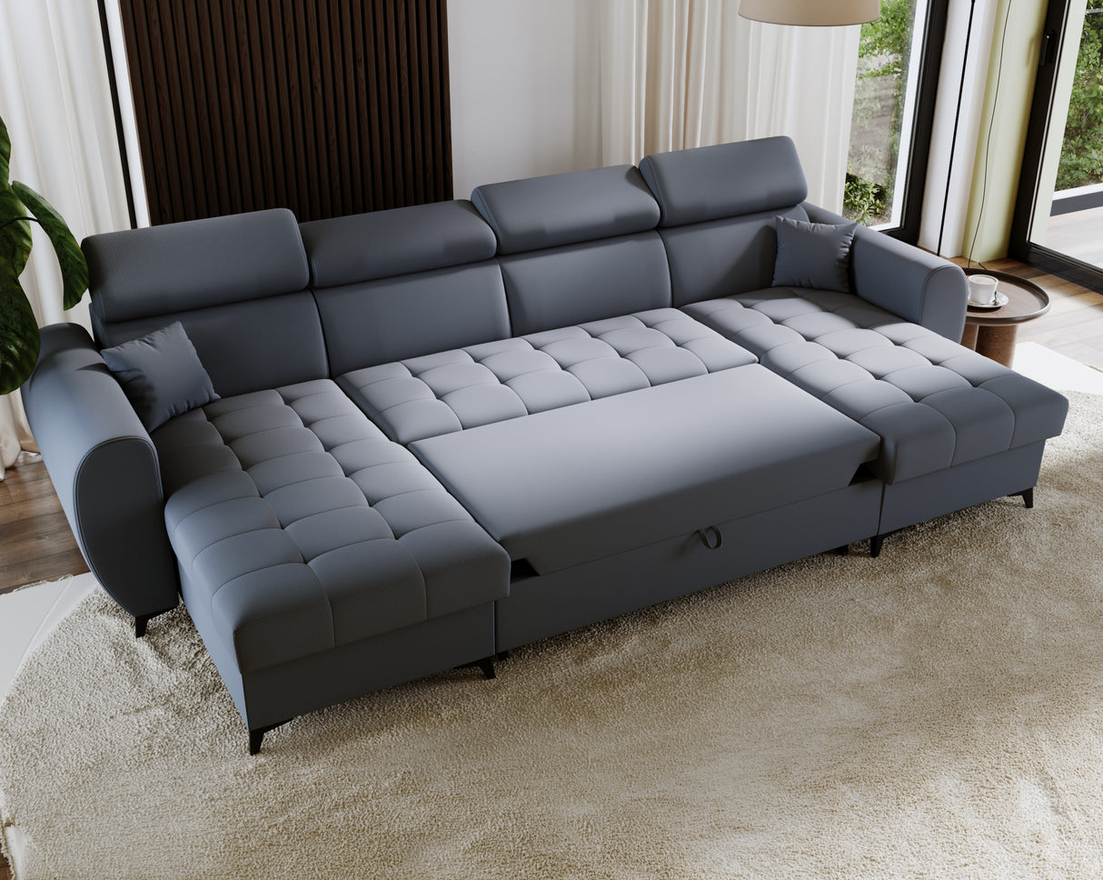 UNIVERSAL CORNER MONTE U 332CM / SPRINGS + FOAM - Anna Furniture