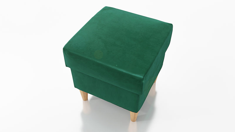 STOOL WITH STORAGE 40X40CM WOODEN LEGS - Anna Furniture