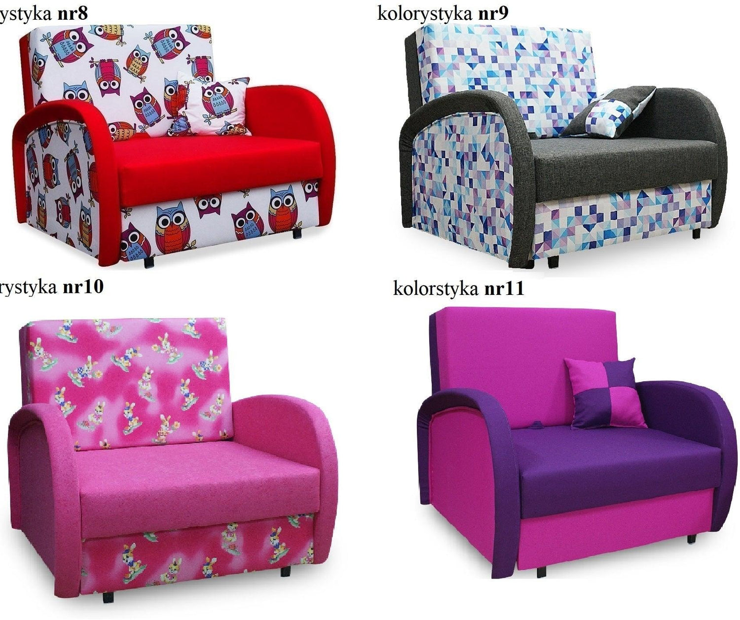 SINGLE SOFA BED SUZIE 97CM CHOICE OF COLORS / FOAMDimensions :- width 97 cm- height 85 cm- depth 95 cm- area sleeping 80/195 cm +/- 3The sofa is made of a wooden frame, the sleeping surface is made of PUR T30 / 42 foam.The sofa is unfolded using an automa