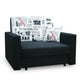SINGLE SOFA BED SMART I 108CM CHOICE OF COLOR / FOAMDimensions :- width 108 cm- height 85 cm- depth 95 cm- area sleeping 80/195 cm(no possibility to change dimensions) +/- 3The sofa is made of a wooden frame, the sleeping surface is made of PUR T30 / 42 f