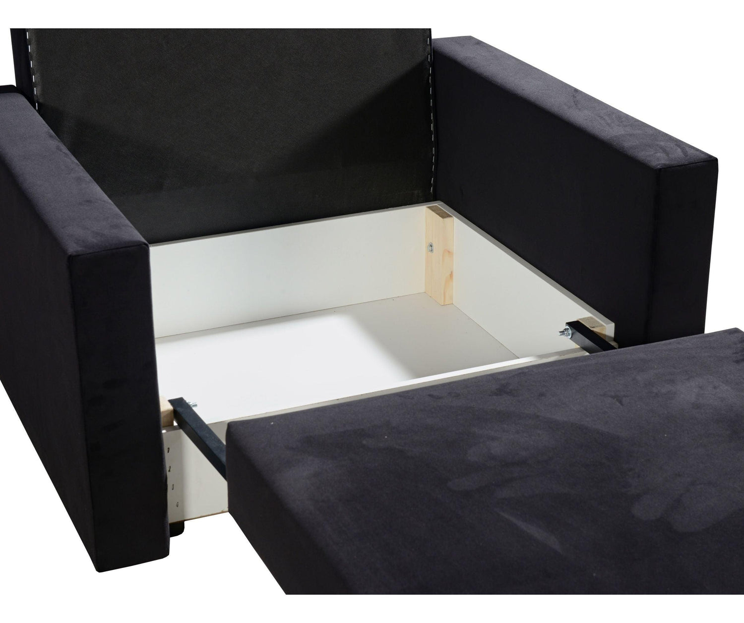 SINGLE SOFA BED SUZIE 97CM CHOICE OF COLORS / FOAMDimensions :- width 97 cm- height 85 cm- depth 95 cm- area sleeping 80/195 cm +/- 3The sofa is made of a wooden frame, the sleeping surface is made of PUR T30 / 42 foam.The sofa is unfolded using an automa