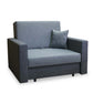 SINGLE SOFA BED SMART I 108CM CHOICE OF COLOR / FOAMDimensions :- width 108 cm- height 85 cm- depth 95 cm- area sleeping 80/195 cm(no possibility to change dimensions) +/- 3The sofa is made of a wooden frame, the sleeping surface is made of PUR T30 / 42 f