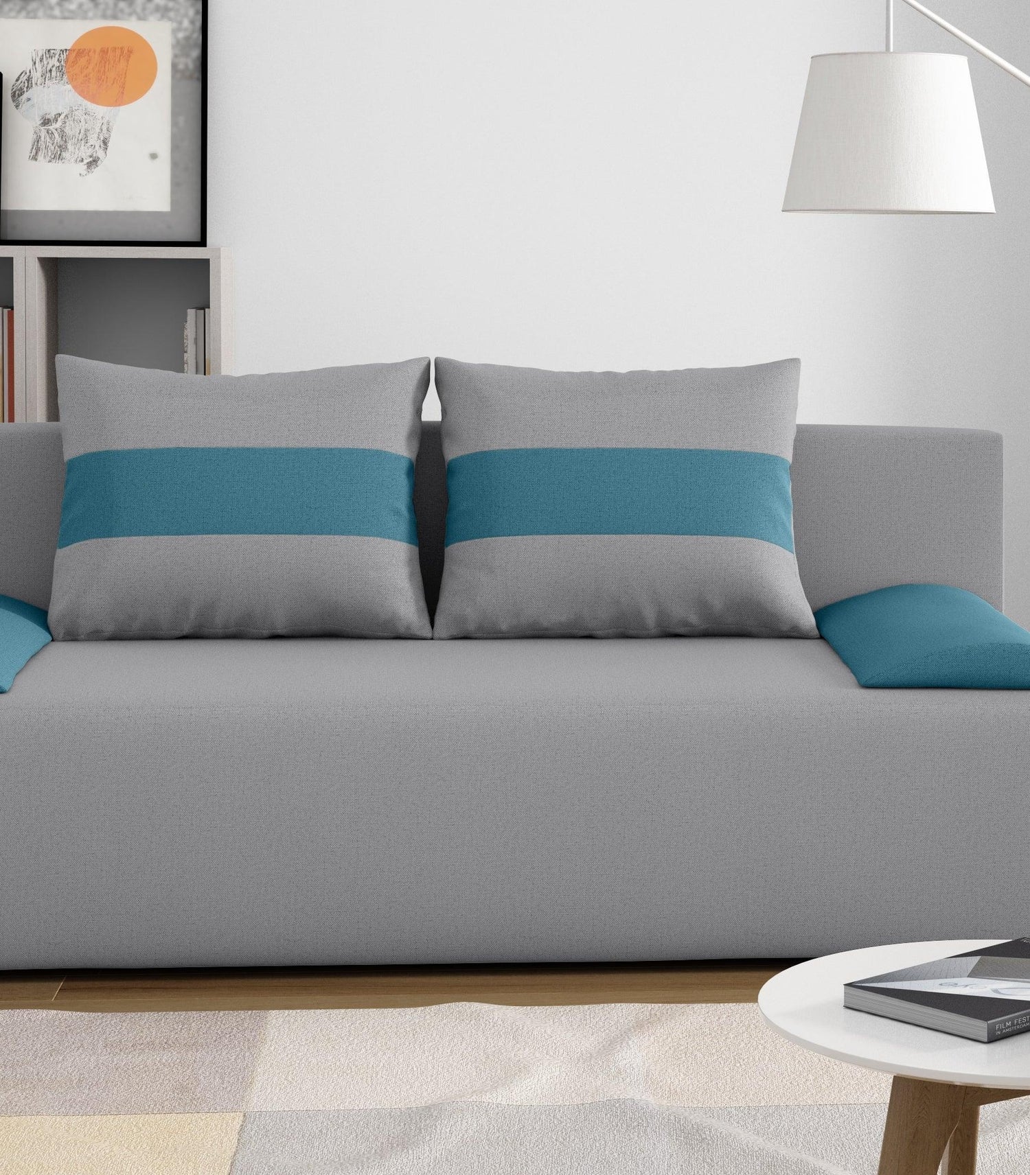 SOFA BED VERA 197CM CHOICE OF COLOR / FOAMMADE IN INARI FABRIC CLICK HEREThe couch is made of high-quality materials. Its solid frame is made of solid wood and furniture board.The seat and backrest are made of first-class foam, which makes it relatively r