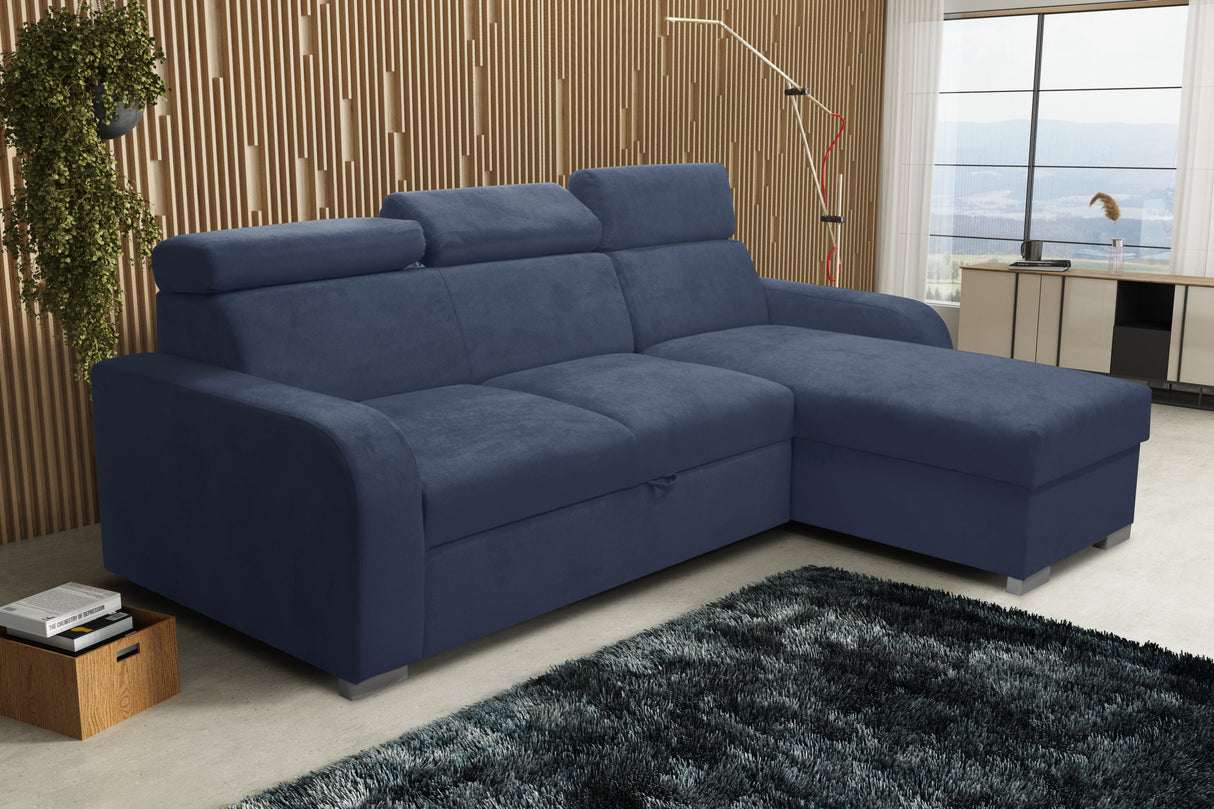 UNIVERSAL CORNER SOFA BED ASTEE 235CM EASY CLEAN FABRIC ADJUSTABLE HEADREST CHOICE OF COLORS / SPRINGS + FOAMTHIS MODEL IS UNIVERSAL WHICH MEANS YOU CAN CHOOSE CORNER SIDE DURING ASSEMBLYASTI 1 ecru ASTI 2 beige ASTI 3 cold beige ASTI 4 toffee ASTI 5 milk