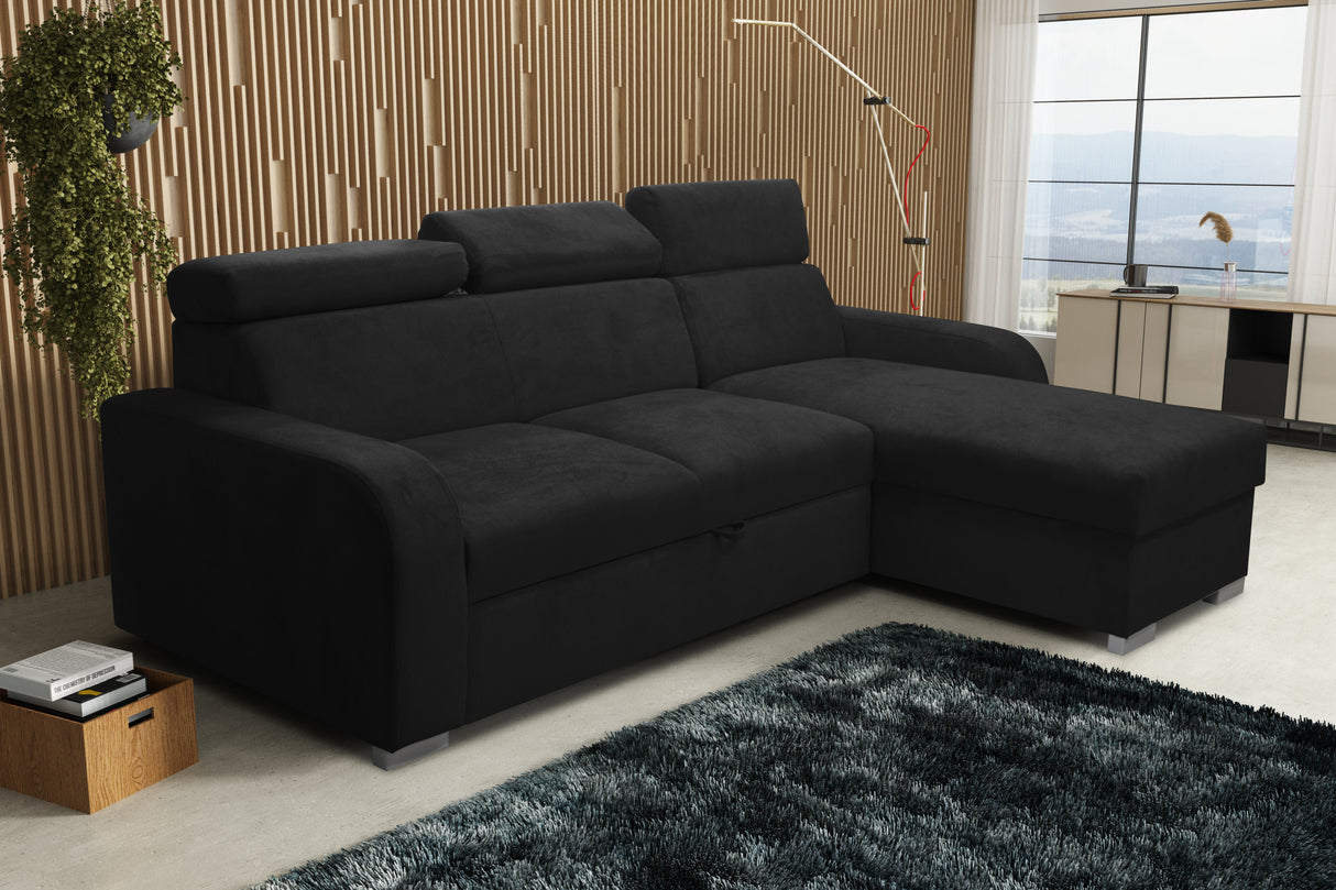 UNIVERSAL CORNER SOFA BED ASTEE 235CM EASY CLEAN FABRIC ADJUSTABLE HEADREST CHOICE OF COLORS / SPRINGS + FOAMTHIS MODEL IS UNIVERSAL WHICH MEANS YOU CAN CHOOSE CORNER SIDE DURING ASSEMBLYASTI 1 ecru ASTI 2 beige ASTI 3 cold beige ASTI 4 toffee ASTI 5 milk