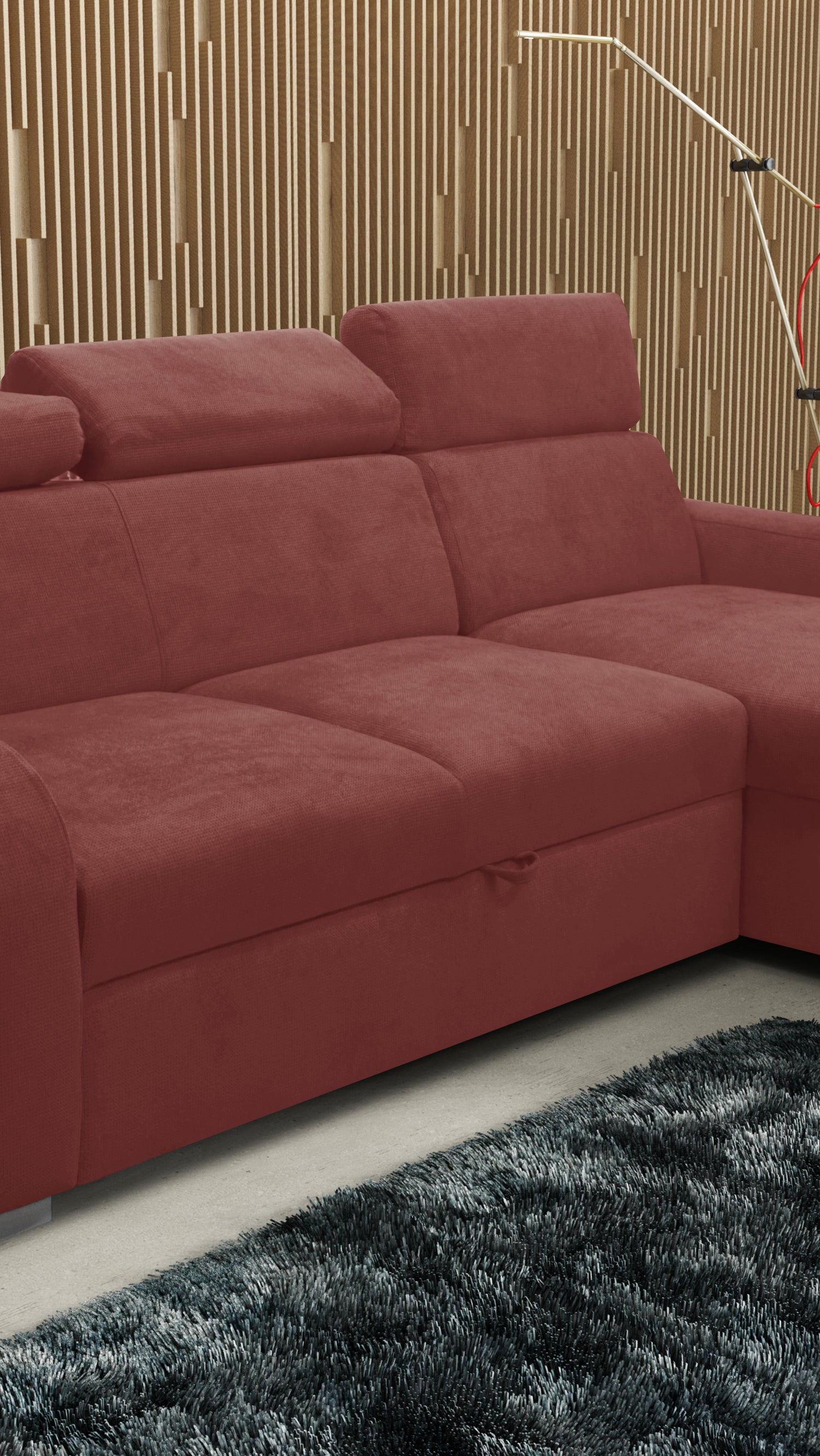 UNIVERSAL CORNER SOFA BED ASTEE 235CM EASY CLEAN FABRIC ADJUSTABLE HEADREST CHOICE OF COLORS / SPRINGS + FOAMTHIS MODEL IS UNIVERSAL WHICH MEANS YOU CAN CHOOSE CORNER SIDE DURING ASSEMBLYASTI 1 ecru ASTI 2 beige ASTI 3 cold beige ASTI 4 toffee ASTI 5 milk