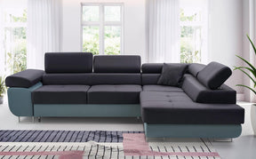 ASH II 273CM MONOLITH 79-76 WATER RESISTANT / SPRINGS + FOAMWavy springs + foam Large sleeping areaMADE IN WATER RESISTANT MONOLITH FABRICCLICK HERE TO VIEW ALL COLORS Dimensions W: 273cm D:203cm H: 90cm Sleeping area: 195x123cmAnna Furniture