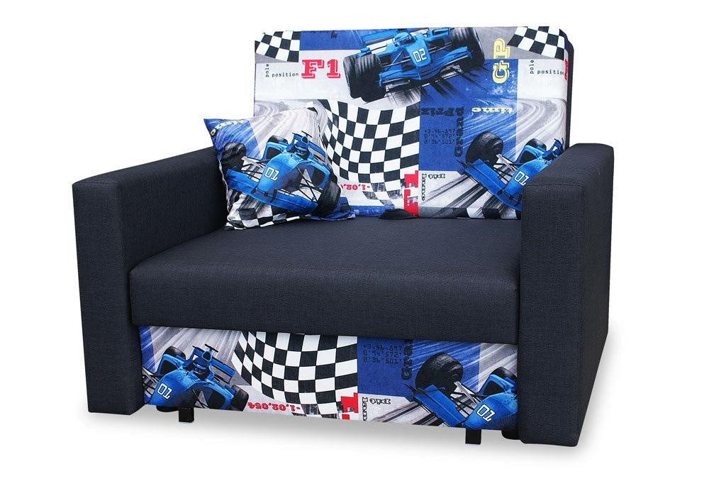 SINGLE SOFA BED SMART I 108CM CHOICE OF COLOR / FOAMDimensions :- width 108 cm- height 85 cm- depth 95 cm- area sleeping 80/195 cm(no possibility to change dimensions) +/- 3The sofa is made of a wooden frame, the sleeping surface is made of PUR T30 / 42 f