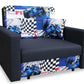 SINGLE SOFA BED SMART I 108CM CHOICE OF COLOR / FOAMDimensions :- width 108 cm- height 85 cm- depth 95 cm- area sleeping 80/195 cm(no possibility to change dimensions) +/- 3The sofa is made of a wooden frame, the sleeping surface is made of PUR T30 / 42 f