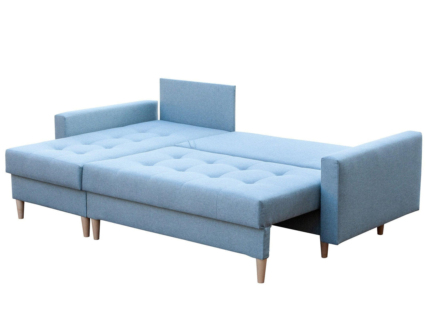 CORNER SOFA BED BRIAN 2X STORAGE SPACE MALMO 61 222x140cm universal RIGHT/LEFT CORNER / BONELL SPRINGS + FOAMTHIS MODEL IS UNIVERSAL WHICH MEANS YOU CAN CHOOSE CORNER SIDE DURING ASSEMBLYMADE IN MALMO FABRIC CLICK HERE3x PILLOWS INCLUDED2X STORAGE SPACEWO