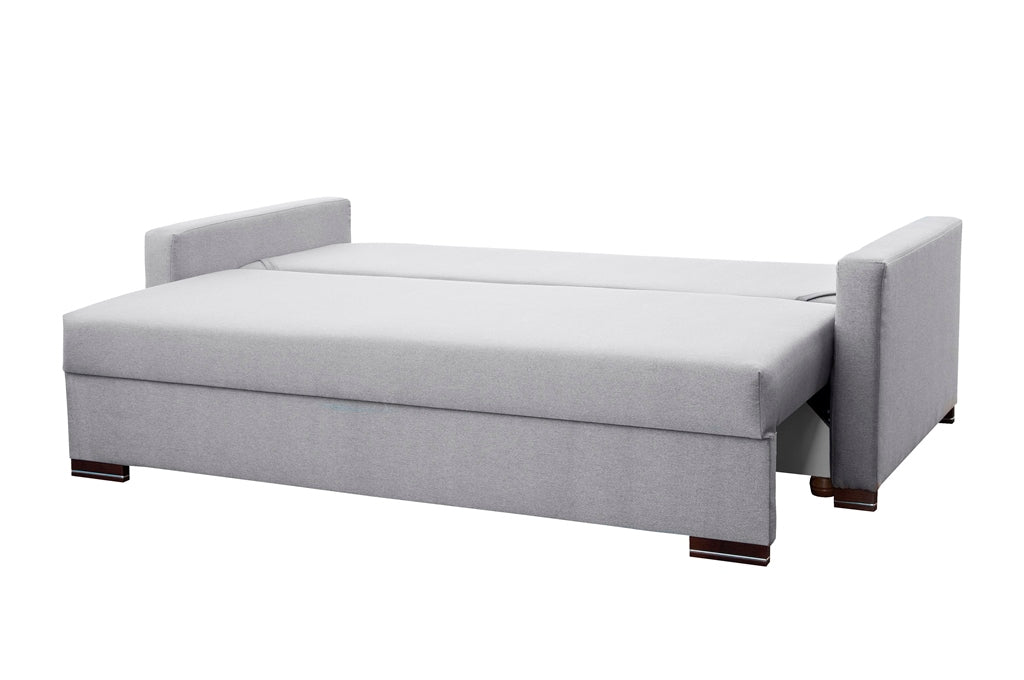SOFA BED AMY 226cm CHOICE OF 9 COLORS / BONELL SPRINGS + FOAMThe couch is made of high-quality materials. Its solid frame is made of solid wood and furniture board.The seat and backrest are made of a first-class pin and BONEL type springs, which makes it