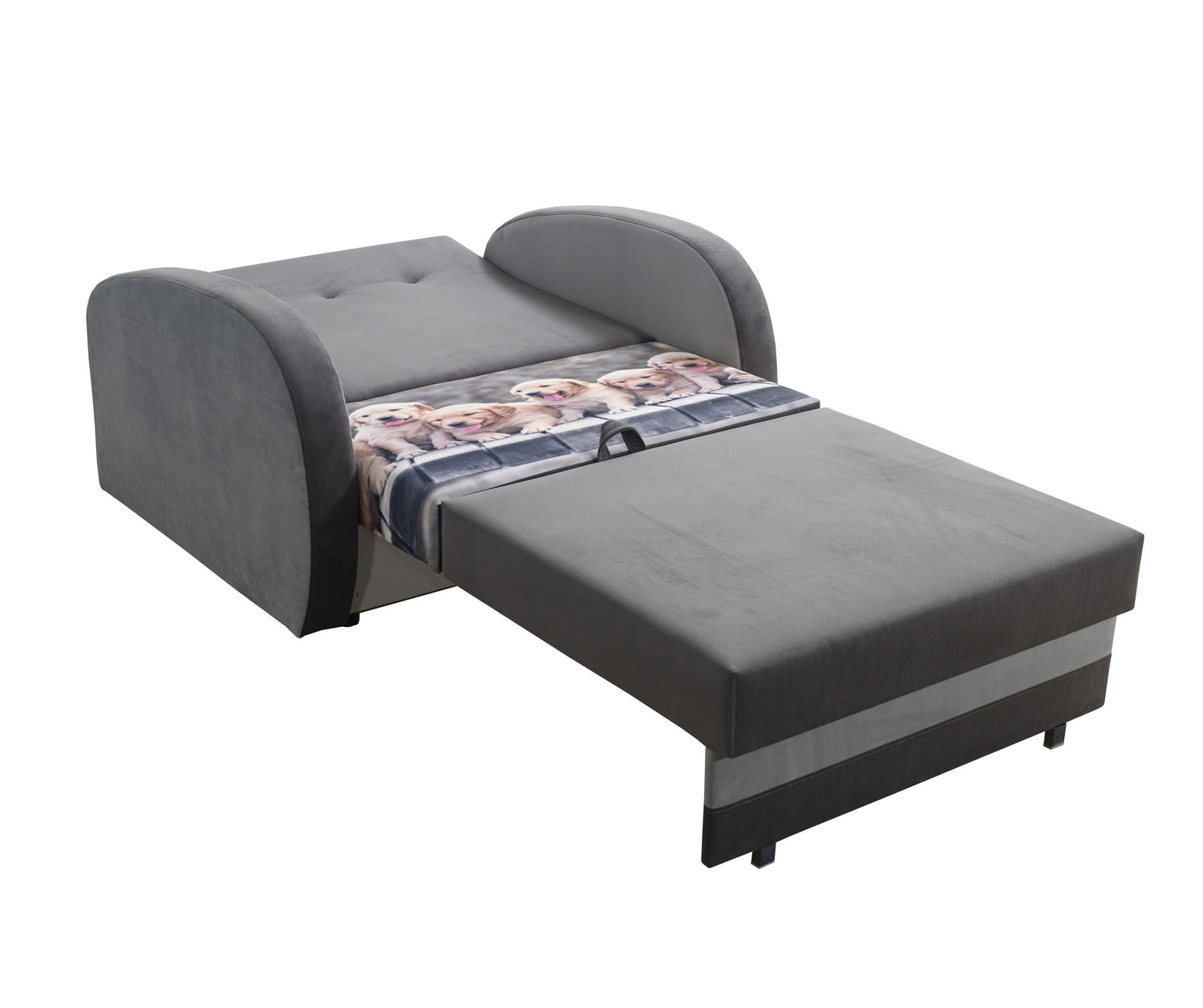 SINGLE SOFA BED TOLA 100CM *CHOICE OF COLORS* EASY CLEAN FABRIC / FOAMDimensions:- width 100 cm- height 85 cm- depth 97 cm- sleeping area 80/195 cm Made on a solid pine skeleton, the structure will allow for long-term and trouble-free use Sleeping functio