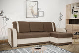 CORNER SOFA BED DINA 236CM 2X STORAGE SPACE CHOICE OF COLOR UNIVERSAL CORNER RIGHT/LEFT CORNER / BONELL SPRINGS + FOAM﻿THIS MODEL IS UNIVERSAL WHICH MEANS YOU CAN CHOOSE CORNER SIDE DURING ASSEMBLYBONELL SPRINGS + FOAM 2X Storage space 3X pillow included