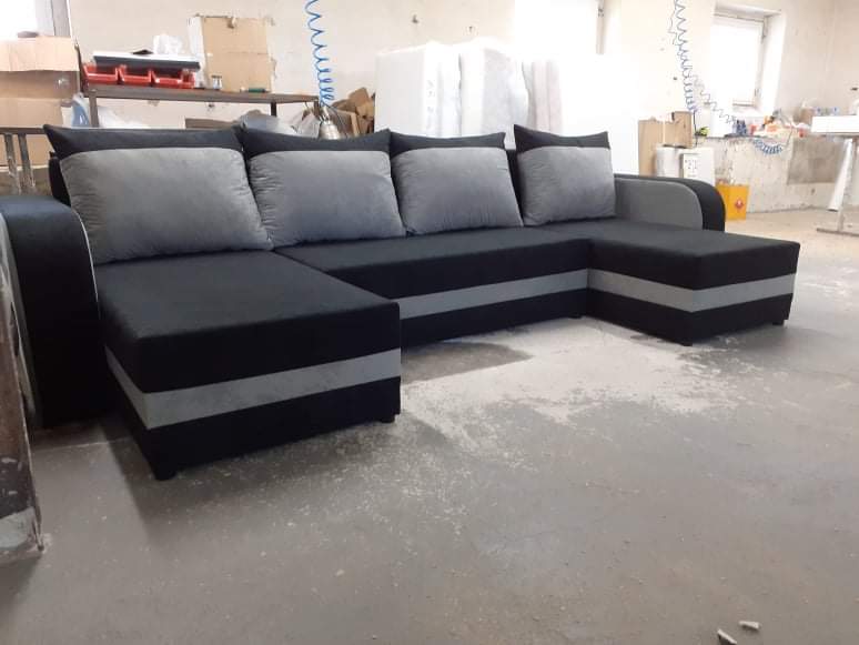 CORNER SOFA BED ALEXA U SHAPE 304CM / FOAMCHOICE OF COLORT30 FOAM STORAGE SPACE4 CUSHIONS Large sleeping areaDIMENTIONS IN PHOTOSAnna Furniture