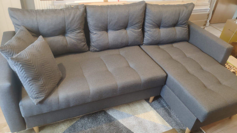 CORNER SOFA BED BRIAN (NO95) 222x140cm universal RIGHT/LEFT CORNER - Anna Furniture