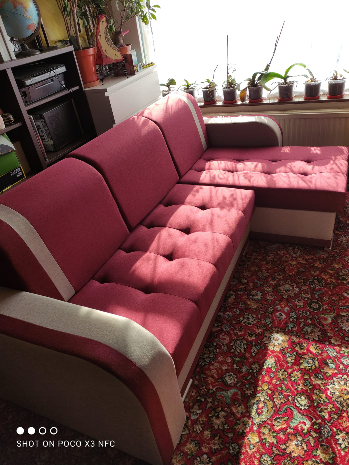 CORNER SOFA BED DINA 236CM 2X STORAGE SPACE CHOICE OF COLOR UNIVERSAL CORNER RIGHT/LEFT CORNER / BONELL SPRINGS + FOAM﻿THIS MODEL IS UNIVERSAL WHICH MEANS YOU CAN CHOOSE CORNER SIDE DURING ASSEMBLYBONELL SPRINGS + FOAM 2X Storage space 3X pillow included