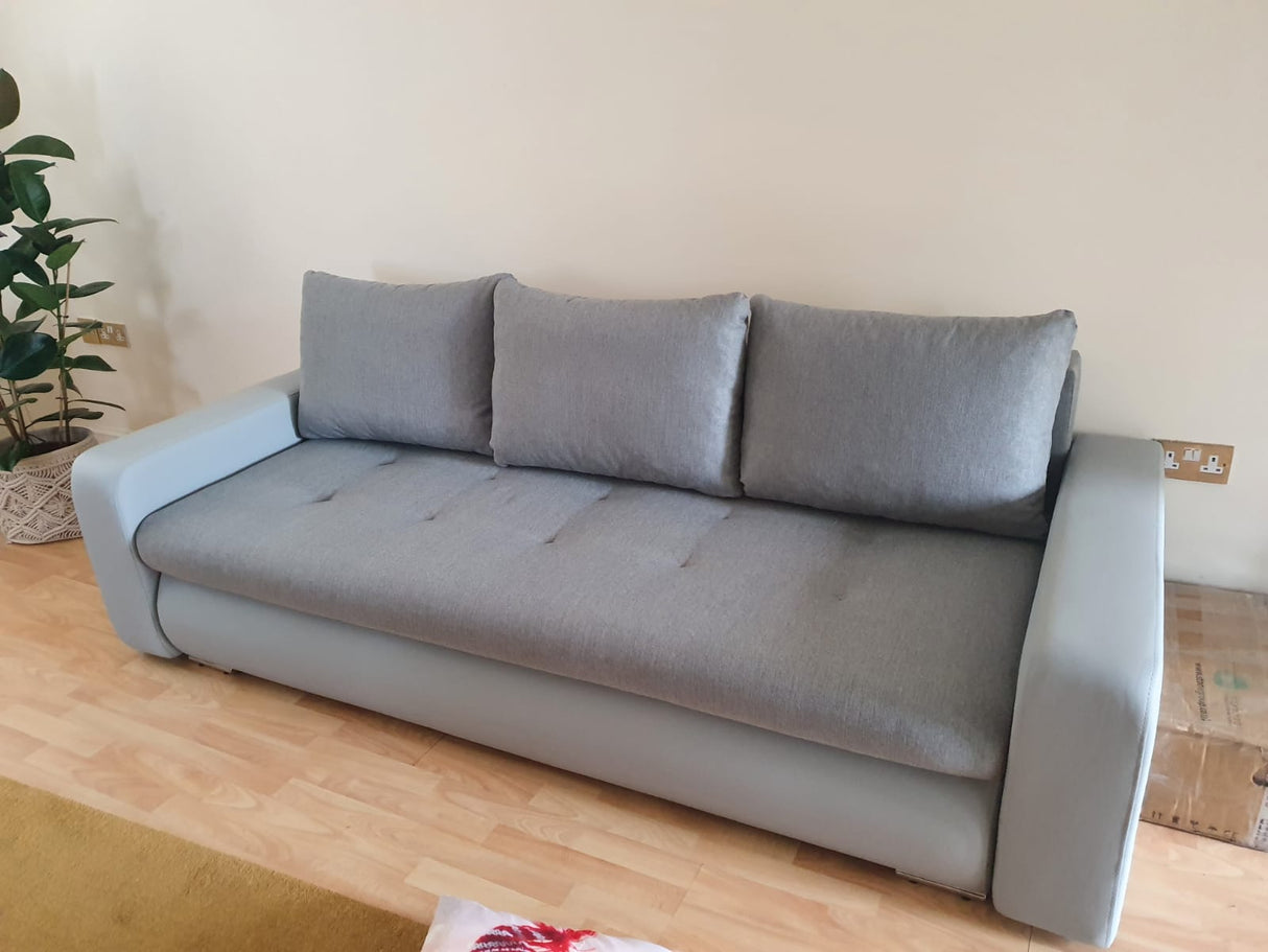SOFA BED DAVY 228CM / BONELL SPRINGS + FOAM CHOICE OF COLORMADE IN FABRIC INARI CLICK HERE + MADRID FAUX LEATHER CLICK HERE Dimensions:- 143/190 sleeping area- width 228- depth 93- height to the seat 42* dimensions are given with a tolerance of +/- 3 cmSp