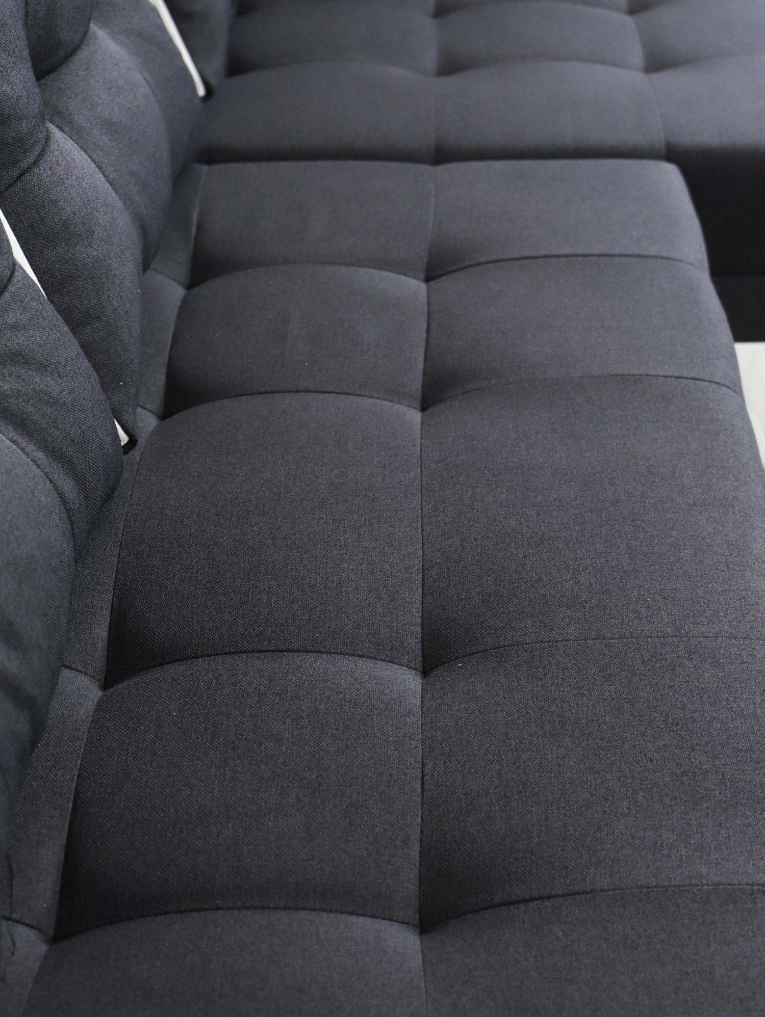 CORNER SOFA BED SAM GRAPHITE / WHITE 236CM 2X STORAGE SPACE universal RIGHT/LEFT CORNER / BONELL SPRINGS + FOAMTHIS MODEL IS UNIVERSAL WHICH MEANS YOU CAN CHOOSE CORNER SIDE DURING ASSEMBLY3x PILLOWS INCLUDED2X STORAGE SPACE BONELL SPRINGS + FOAM - length