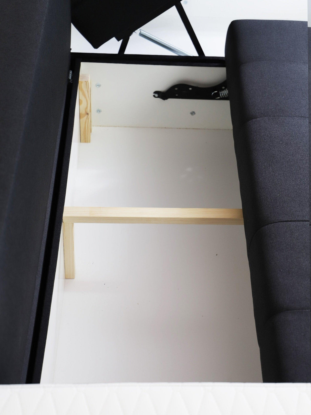 CORNER SOFA BED SAM GRAPHITE / WHITE 236CM 2X STORAGE SPACE universal RIGHT/LEFT CORNER / BONELL SPRINGS + FOAMTHIS MODEL IS UNIVERSAL WHICH MEANS YOU CAN CHOOSE CORNER SIDE DURING ASSEMBLY3x PILLOWS INCLUDED2X STORAGE SPACE BONELL SPRINGS + FOAM - length