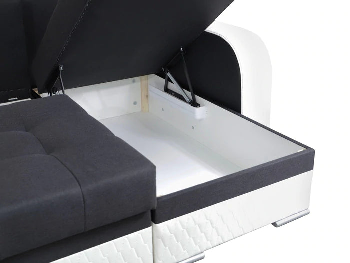 CORNER SOFA BED SAM TWIST 3 / BROWN 236CM universal RIGHT/LEFT CORNER - Anna Furniture