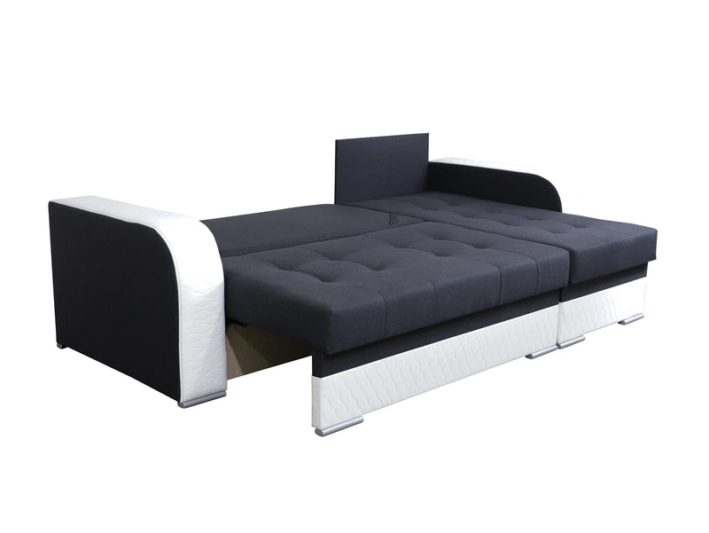 CORNER SOFA BED SAM GRAPHITE / WHITE 236CM universal