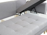 CORNER SOFA BED PALMO 2X STORAGE SPACE GREEN MALMO 37 240cm universal RIGHT/LEFT CORNER / BONELL SPRINGS + FOAMVIEW ALL COLORS CLICK HERETHIS MODEL IS UNIVERSAL WHICH MEANS YOU CAN CHOOSE CORNER SIDE DURING ASSEMBLYMADE IN MALMO FABRIC CLICK HERE3x PILLOW