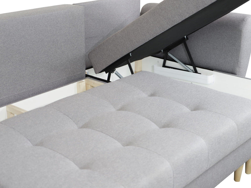 CORNER SOFA BED PALMO GREEN 240cm universal - Anna Furniture