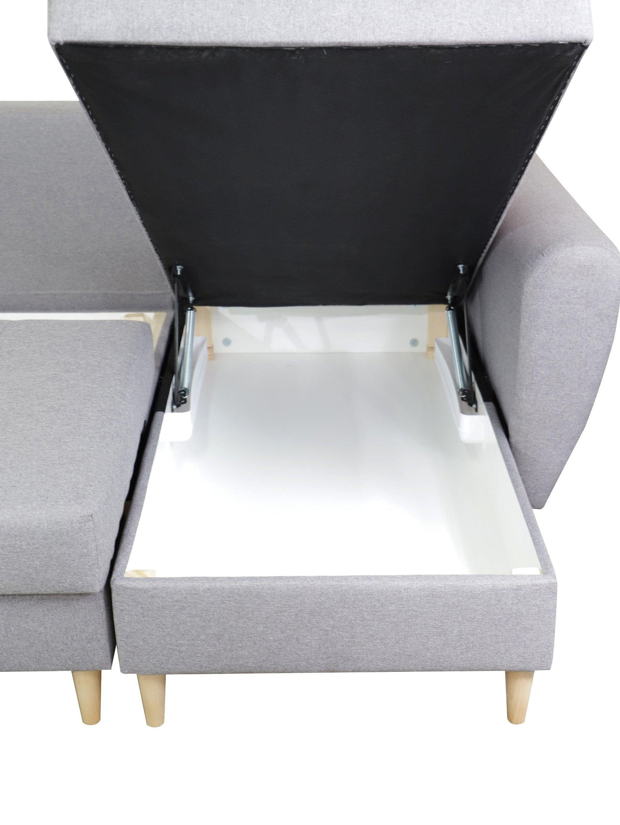 CORNER SOFA BED PALMO 2X STORAGE SPACE GRAPHITE MALMO 96 240cm universal RIGHT/LEFT CORNER / BONELL SPRINGS + FOAMVIEW ALL COLORS CLICK HERETHIS MODEL IS UNIVERSAL WHICH MEANS YOU CAN CHOOSE CORNER SIDE DURING ASSEMBLYMADE IN MALMO FABRIC CLICK HERE3x PIL