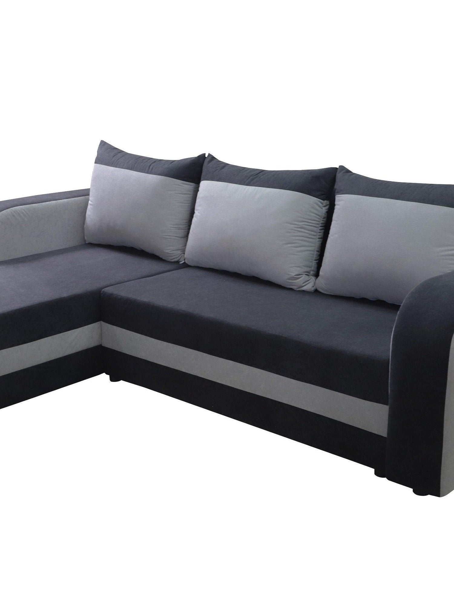 CORNER SOFA BED ALEXA BROWN / BEIGE 238cm universal RIGHT/LEFT CORNER / FOAMTHIS MODEL IN UNIVERSAL WHICH MEANS YOU CAN CHOOSE CORNER SIDE DURING ASSEMBLY3x PILLOWS INCLUDED1X STORAGE SPACESLEEPING FUNCTIONDIMENTIONSWidth: 238 cmDepth: 140cmSleeping area: