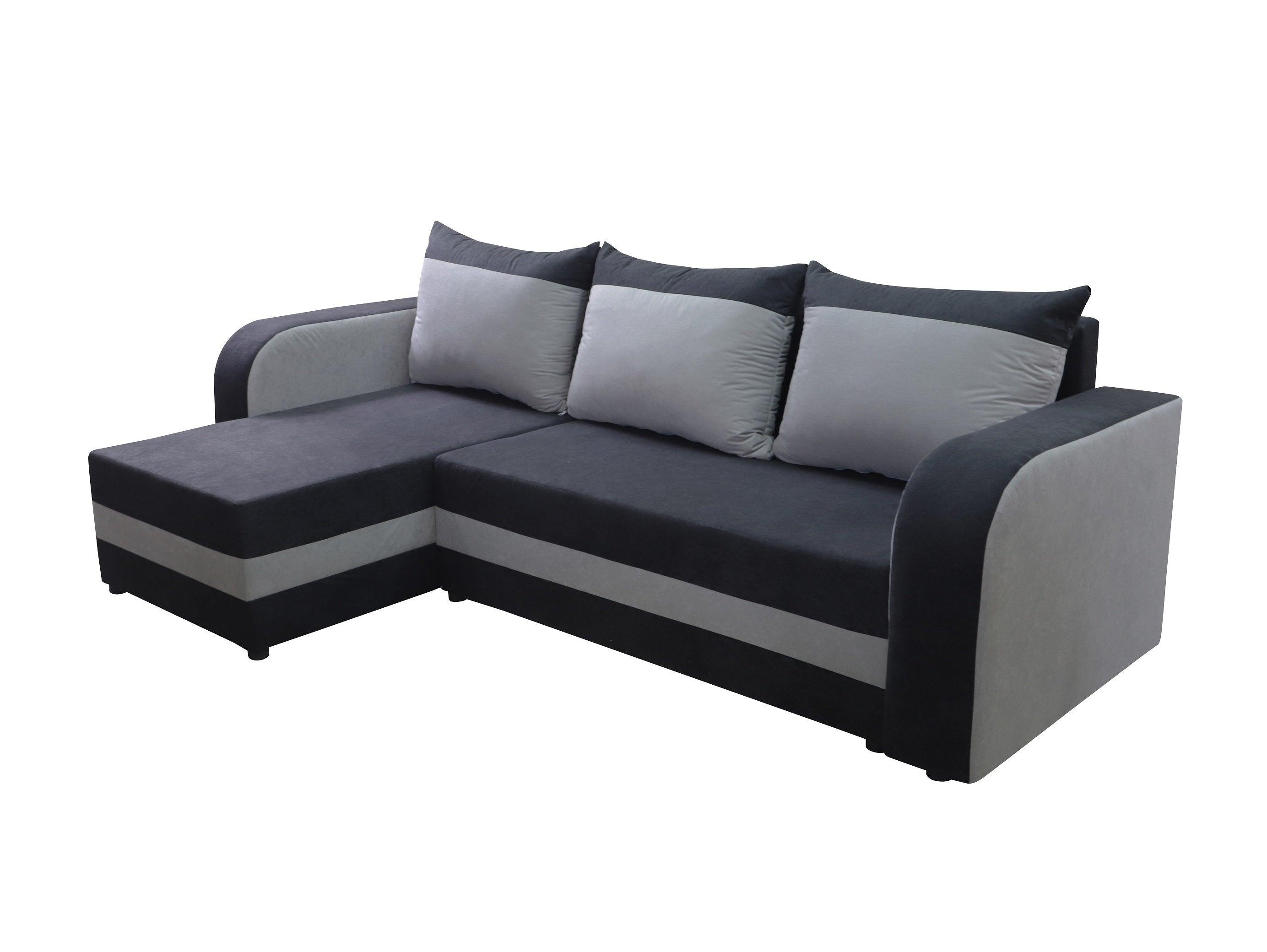 CORNER SOFA BED ALEXA BLACK/BLUE 238cm universal RIGHT/LEFT CORNER / FOAMTHIS MODEL IN UNIVERSAL WHICH MEANS YOU CAN CHOOSE CORNER SIDE DURING ASSEMBLY3x PILLOWS INCLUDED1X STORAGE SPACESLEEPING FUNCTIONDIMENTIONSWidth: 238 cmDepth: 140cmSleeping area: 20