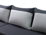 CORNER SOFA BED ALEXA RED/BLACK 238cm universal RIGHT/LEFT CORNER / FOAMTHIS MODEL IN UNIVERSAL WHICH MEANS YOU CAN CHOOSE CORNER SIDE DURING ASSEMBLY3x PILLOWS INCLUDED1X STORAGE SPACESLEEPING FUNCTIONDIMENTIONSWidth: 238 cmDepth: 140cmSleeping area: 200