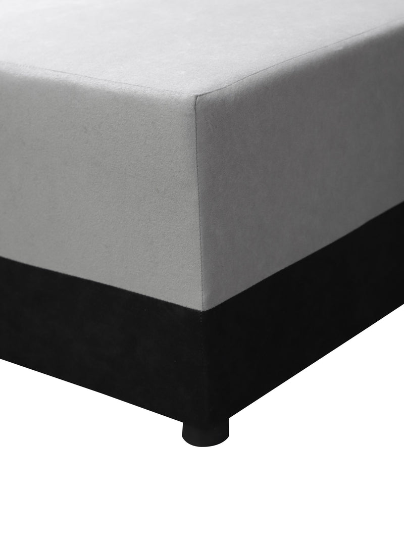CORNER SOFA BED ALEXIS BLACK / GREY 238cm universal RIGHT/LEFT CORNER - Anna Furniture
