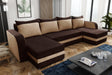 CORNER SOFA BED ALEXA U SHAPE 304CM / FOAMCHOICE OF COLORT30 FOAM STORAGE SPACE4 CUSHIONS Large sleeping areaDIMENTIONS IN PHOTOSAnna Furniture