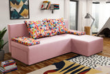 SMALL CORNER SOFA BED MONTANA 201CM CHOICE OF COLOR UNIVERSAL CORNER RIGHT/LEFT CORNER / FOAMTHIS MODEL IS UNIVERSAL WHICH MEANS YOU CAN CHOOSE CORNER SIDE DURING ASSEMBLY2x LARGE 2X SMALL SIDE PILLOWS INCLUDED1X STORAGE SPACEMADE IN MALMO FABRIC CLICK HE