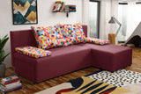SMALL CORNER SOFA BED MONTANA 201CM CHOICE OF COLOR UNIVERSAL CORNER RIGHT/LEFT CORNER / FOAMTHIS MODEL IS UNIVERSAL WHICH MEANS YOU CAN CHOOSE CORNER SIDE DURING ASSEMBLY2x LARGE 2X SMALL SIDE PILLOWS INCLUDED1X STORAGE SPACEMADE IN MALMO FABRIC CLICK HE