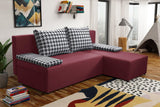 SMALL CORNER SOFA BED TOM 201CM CHOICE OF COLOR UNIVERSAL RIGHT/LEFT CORNER / FOAMTHIS MODEL IS UNIVERSAL WHICH MEANS YOU CAN CHOOSE CORNER SIDE DURING ASSEMBLY2x LARGE 2X SMALL SIDE PILLOWS INCLUDED1X STORAGE SPACEMADE IN MALMO FABRIC CLICK HEREThe corne