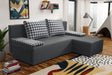 SMALL CORNER SOFA BED TOM 201CM CHOICE OF COLOR UNIVERSAL RIGHT/LEFT CORNER / FOAMTHIS MODEL IS UNIVERSAL WHICH MEANS YOU CAN CHOOSE CORNER SIDE DURING ASSEMBLY2x LARGE 2X SMALL SIDE PILLOWS INCLUDED1X STORAGE SPACEMADE IN MALMO FABRIC CLICK HEREThe corne