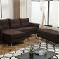 CORNER SOFA BED BRIAN 222CM + STORAGE PUFF / OTTOMAN CHOICE OF COLOR UNIVERSAL RIGHT/LEFT CORNER / BONELL SPINGS + FOAMTHIS MODEL IS UNIVERSAL WHICH MEANS YOU CAN CHOOSE CORNER SIDE DURING ASSEMBLYMADE IN MALMO FABRIC CLICK HERE3x PILLOWS INCLUDED2X STORA