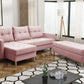 CORNER SOFA BED BRIAN 222CM + STORAGE PUFF / OTTOMAN CHOICE OF COLOR UNIVERSAL RIGHT/LEFT CORNER / BONELL SPINGS + FOAMTHIS MODEL IS UNIVERSAL WHICH MEANS YOU CAN CHOOSE CORNER SIDE DURING ASSEMBLYMADE IN MALMO FABRIC CLICK HERE3x PILLOWS INCLUDED2X STORA
