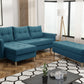 CORNER SOFA BED BRIAN 222CM + STORAGE PUFF / OTTOMAN CHOICE OF COLOR UNIVERSAL RIGHT/LEFT CORNER / BONELL SPINGS + FOAMTHIS MODEL IS UNIVERSAL WHICH MEANS YOU CAN CHOOSE CORNER SIDE DURING ASSEMBLYMADE IN MALMO FABRIC CLICK HERE3x PILLOWS INCLUDED2X STORA