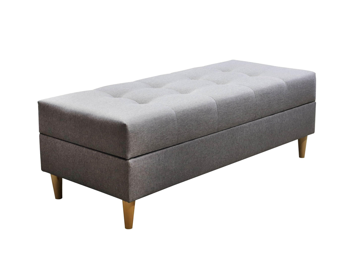 CORNER SOFA BED BRIAN 222CM + STORAGE PUFF / OTTOMAN CHOICE OF COLOR UNIVERSAL RIGHT/LEFT CORNER / BONELL SPINGS + FOAMTHIS MODEL IS UNIVERSAL WHICH MEANS YOU CAN CHOOSE CORNER SIDE DURING ASSEMBLYMADE IN MALMO FABRIC CLICK HERE3x PILLOWS INCLUDED2X STORA