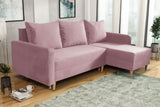 NEW! CORNER SOFA BED SNUGGY 222CM CHOICE OF 41 COLORS UNIVERSAL CORNER RIGHT/LEFT / FOAMTHIS MODEL IS UNIVERSAL WHICH MEANS YOU CAN CHOOSE CORNER SIDE DURING ASSEMBLY3x PILLOWS INCLUDED1X STORAGE SPACESOFT TOUCH FABRC MANILA CLICK HERE DIMENTIONS222X137.5