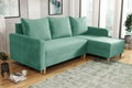 NEW! CORNER SOFA BED SNUGGY 222CM CHOICE OF 41 COLORS UNIVERSAL CORNER RIGHT/LEFT - Anna Furniture