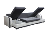 CORNER SOFA BED DINA U SHAPE 308CM 3X STORAGE SPACE CHOICE OF COLOR / BONELL SPRINGS + FOAM3X STORAGE SPACEBONELL SPRINGS + FOAMFABRIC INARI + FAUX LEATHERSIZEWIDTH 308CMDEEPTH 140CMHEIGHT 90CMSLEEPING AREA 270X140CMPACKED WEIGHT/DIMENTIONS 1/4 42kg 43x13